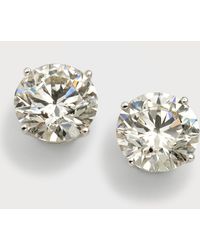 Neiman Marcus - Lab Grown Diamond 18K Round Stud Earrings, 6.0Tcw - Lyst