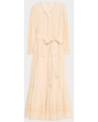 Kobi Halperin - Shanice Tiered Floral-Embroidered Maxi Dress - Lyst