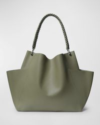 Callista - Grained Leather Shoulder Bag - Lyst