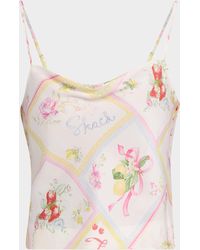 LoveShackFancy - Cabi Silky Fruit Print Top - Lyst