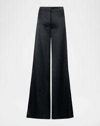 Akris - Celeste Wool Silk Wide-Leg Pants - Lyst