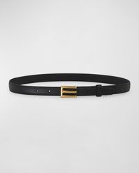 Etro - Monogram Buckle Leather Belt - Lyst