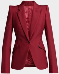McQueen - Certified Wool Mohair Single-Breasted Jacket - Lyst