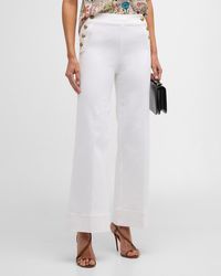 Alice + Olivia - Narin High-Rise Wide-Leg Jeans - Lyst