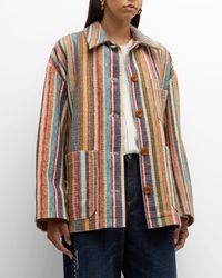 Dorothee Schumacher - Striped Comfort Button-Down Tweed Jacket - Lyst