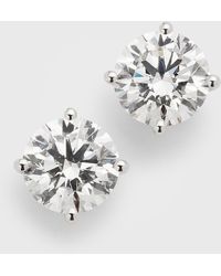 Neiman Marcus - Lab Grown Diamond 18K Round Stud Earrings, 5.0Tcw - Lyst