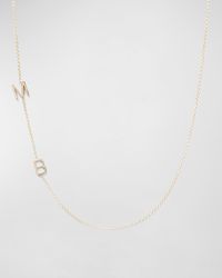 Maya Brenner - Mini 2-Letter Personalized Necklace, 14K - Lyst