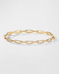 David Yurman - Stax Chain Link Bracelet With Diamonds In 18k Gold, 4mm - Lyst