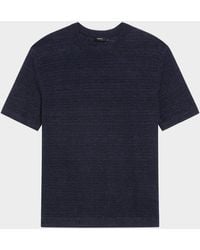 Theory - Kolben Knit Short-Sleeve Crewneck Sweater - Lyst