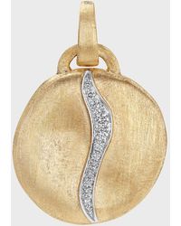 Marco Bicego - 18k Yellow And White Gold Jaipur Round Pendant With Diamonds - Lyst