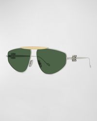 Loewe - Anagram Metal Aviator Sunglasses - Lyst