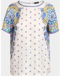 Etro - Short-Sleeve Paisley-Print Top - Lyst