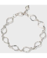 Tamara Comolli - Signature 18k White Gold Link Bracelet With Diamonds - Lyst