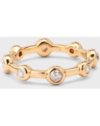 Ippolita - 18k Rose Gold Classico Squiggle Shiny Band Ring With Diamonds - Lyst