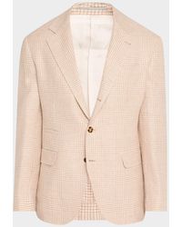 Brunello Cucinelli - Macro Prince Of Wales Single-Breasted Sport Coat - Lyst