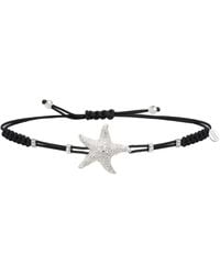 Pippo Perez - 18k White Gold Diamond Star Pull-cord Bracelet - Lyst