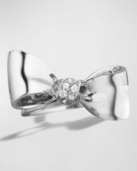 Mimi So - 18K Small Diamond Knot Bow Ring, Size 7 - Lyst
