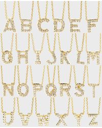 Roberto Coin - Diamond Love Letter Necklace - Lyst