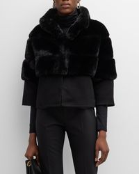 Kelli Kouri - Sheard Faux Fur & Cashmere Jacket - Lyst