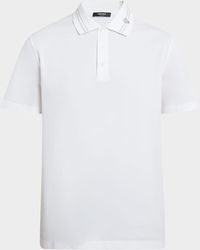 Versace - Apos;S Medusa-Collar Pique Polo Shirt - Lyst