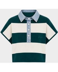 SER.O.YA - Corsa Striped Cotton Top - Lyst
