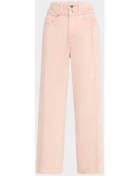 Veronica Beard - Taylor Crop High-Rise Wide Jeans - Lyst