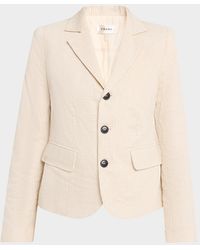 FRAME - The Striped Smart Blazer - Lyst