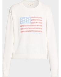 LoveShackFancy - Ty Flag Cotton Pullover - Lyst