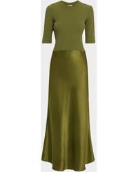 Rosetta Getty - Short-Sleeve Combo T-Shirt Dress - Lyst