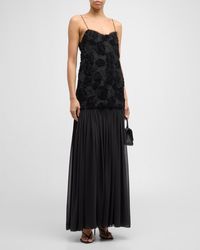 Alexis - Natalina Floral Applique Embroidered Maxi Dress - Lyst