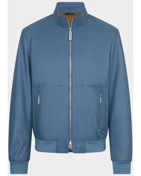 Stefano Ricci - Leather Full-Zip Blouson Jacket - Lyst