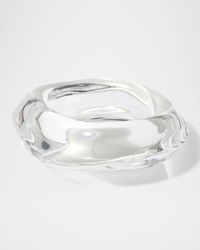 Alexis - Liquid Lucite Wave Bangle Bracelet - Lyst