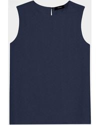 Theory - Silk Straight Shell Top - Lyst