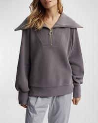 Varley - Vine Oversized 1/2-Zip Pullover Sweatshirt - Lyst