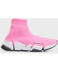 Balenciaga - Speed 2.0 Logo Knit Sock Sneakers - Lyst