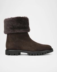 Vince - Cameron Shearling-Lined Suede Boots - Lyst