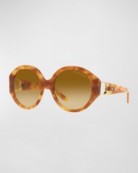 Lauren by Ralph Lauren - Cut-Out Acetate Oval Sunglasses - Lyst