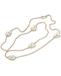 Mattioli - Puzzle 18k Rose Gold Long 5-mother-of-pearl Necklace - Lyst