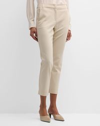 Marella - Macario Cropped Skinny Stretch Cotton Trousers - Lyst