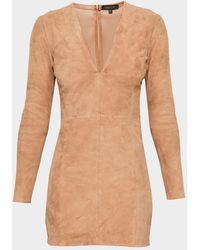 AS by DF - Demeter Stretch Suede Dress - Lyst