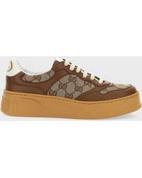 Gucci - Gg Canvas Low-Top Sneakers - Lyst