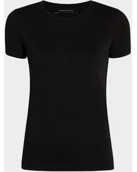 Another Tomorrow - Crew-Neck Cotton Tee - Lyst