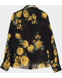 Alice + Olivia - Candace Blouson-Sleeve Buttoned Shirt - Lyst