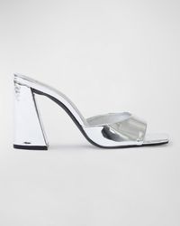 Black Suede Studio - Daisy Patent Mule Sandals - Lyst