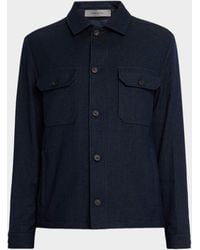 Corneliani - Apos;S Wool Shirt Jacket - Lyst