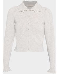 Ulla Johnson - Kalila Collared Cashmere Crop Cardigan - Lyst