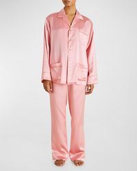 Olivia Von Halle - Yves Straight-Leg Silk Pajama Set - Lyst
