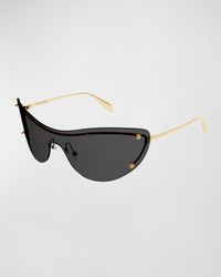 Alexander McQueen - Metal Cat-eye Sunglasses - Lyst