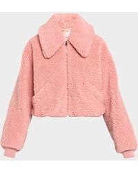 Givenchy - Faux Fur Cropped Bomber Jacket - Lyst