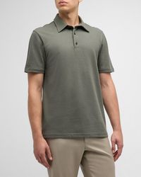 Brioni - Cotton Jersey Polo Shirt - Lyst